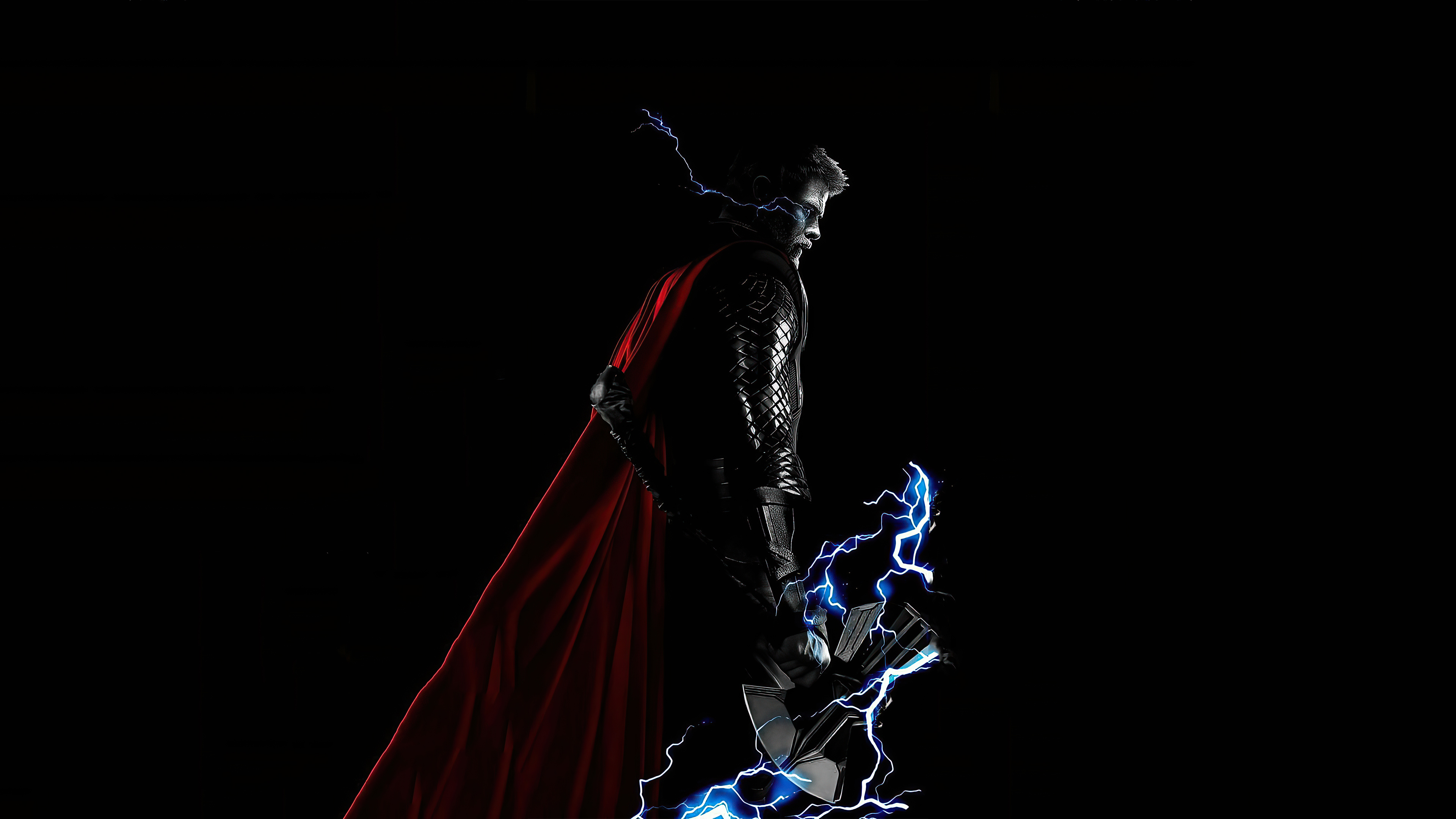 Thor from Marvel Comics with lightning HD Wallpaper