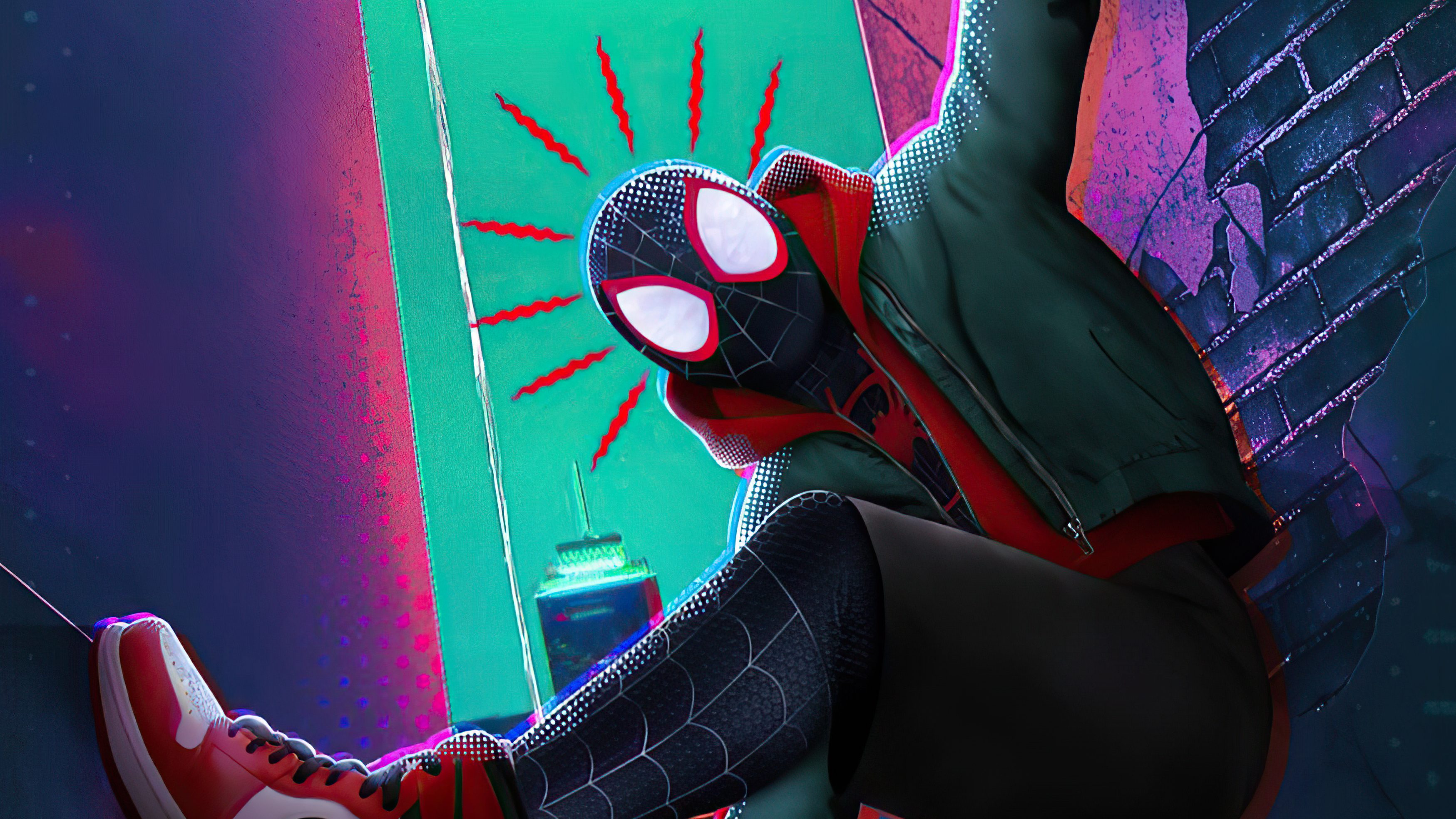 Miles Morales from Spider-Man: Into the Spider-Verse 4K HD Wallpaper
