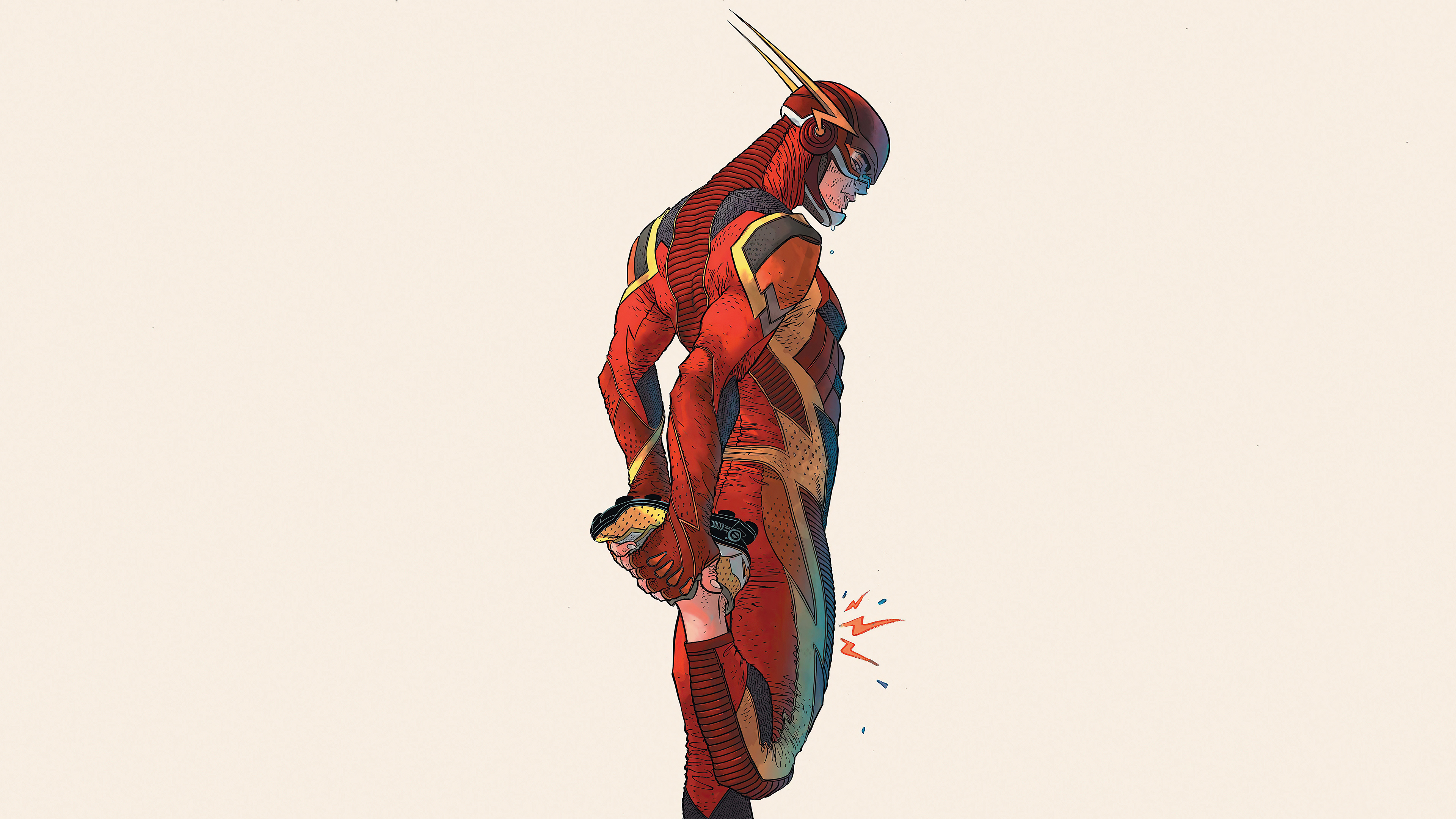 The Flash from DC Comics artwork 4K HD Wallpaper