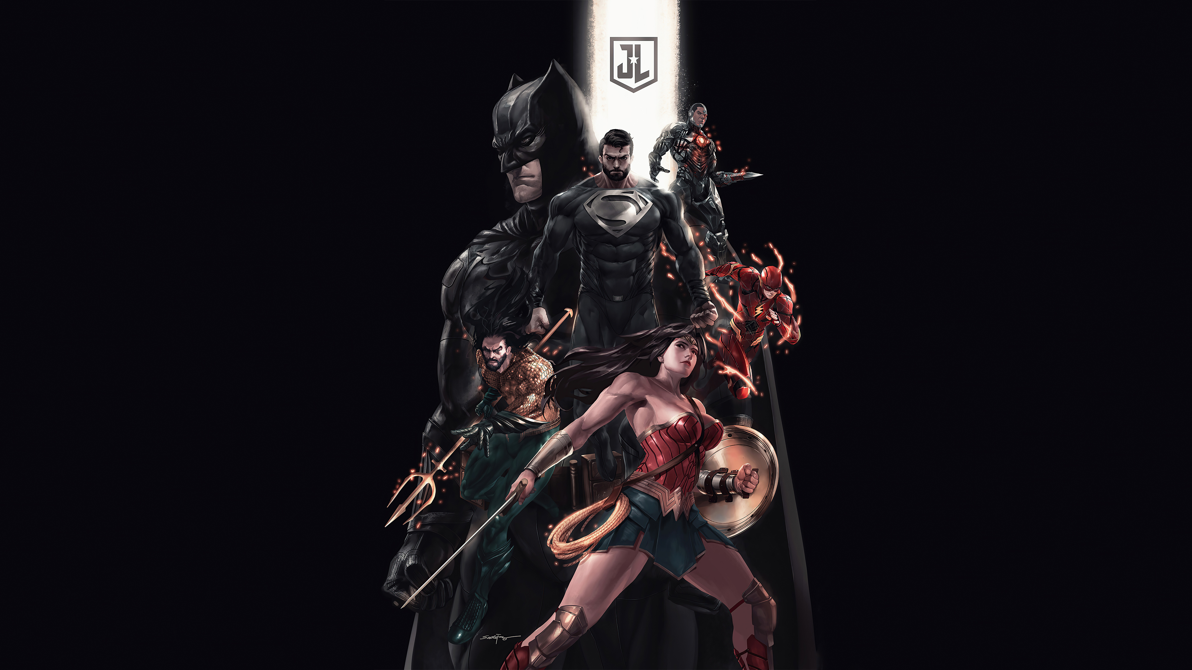 Justice League Artwork HD Wallpaper