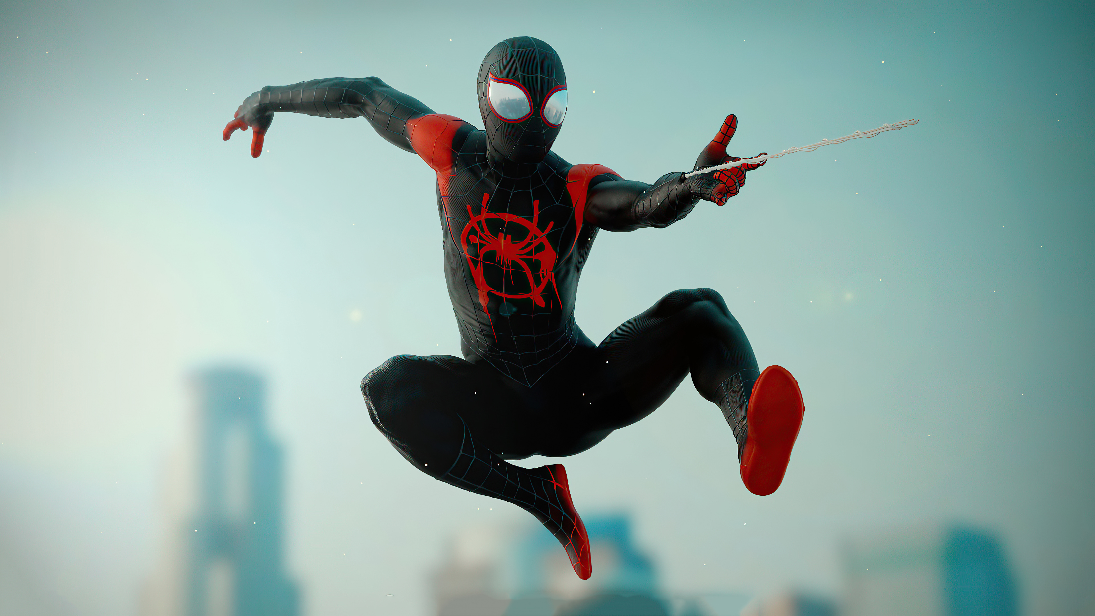 Miles Morales Spider-Man in action 4K HD Wallpaper