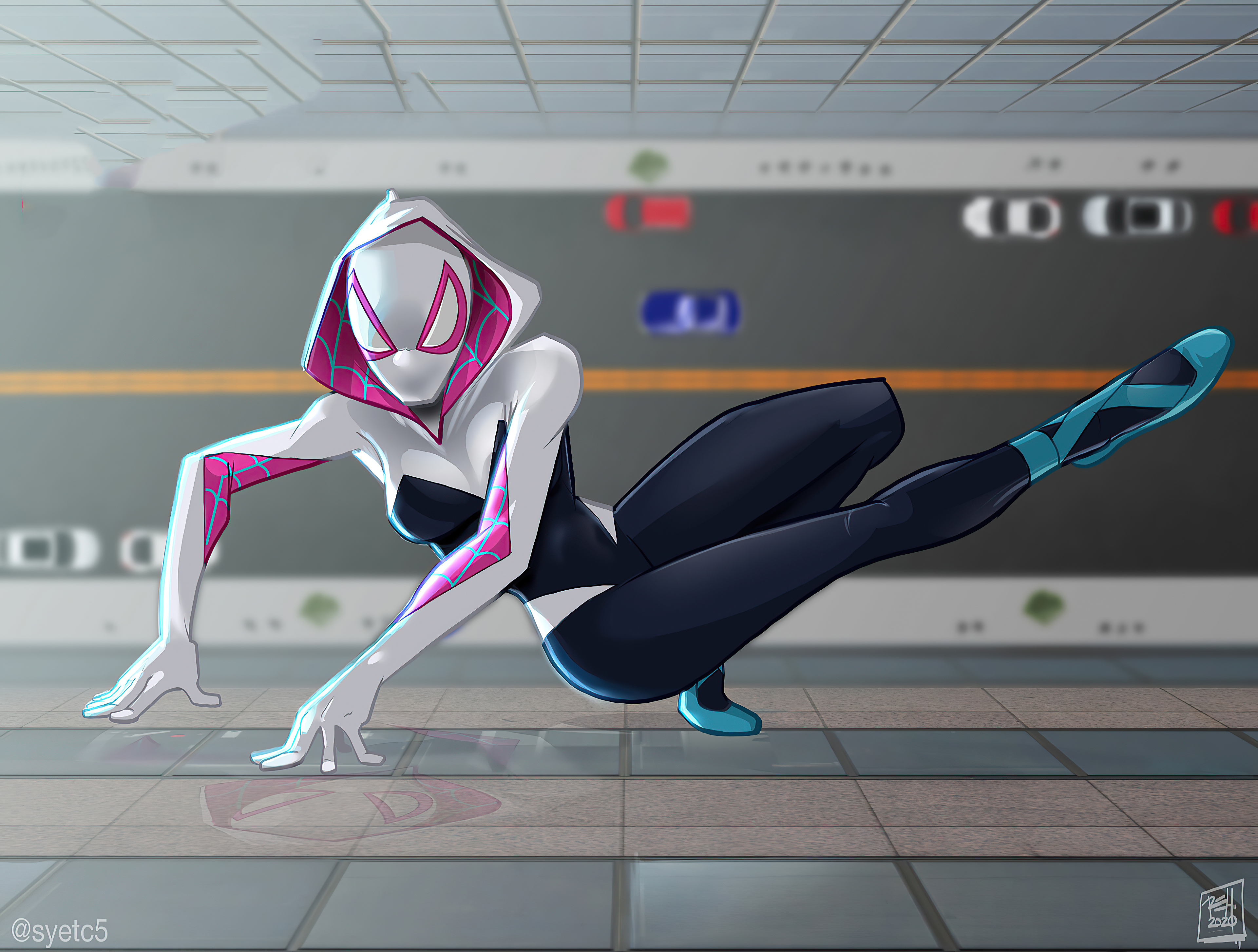 Gwen Stacy from Spider-Man: Into the Spider-Verse HD Wallpaper