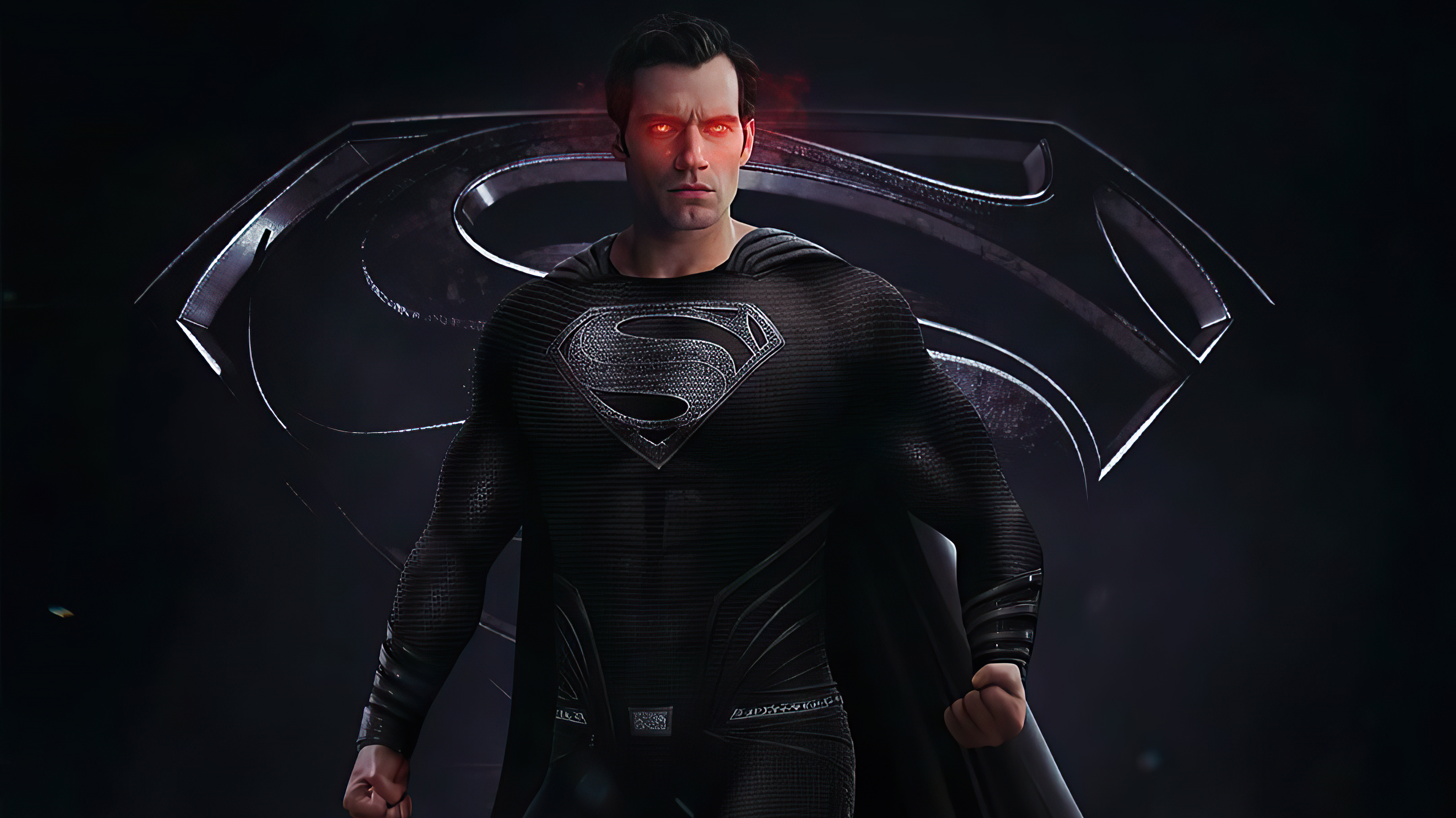 Superman from DC Comics in black suit HD Wallpaper
