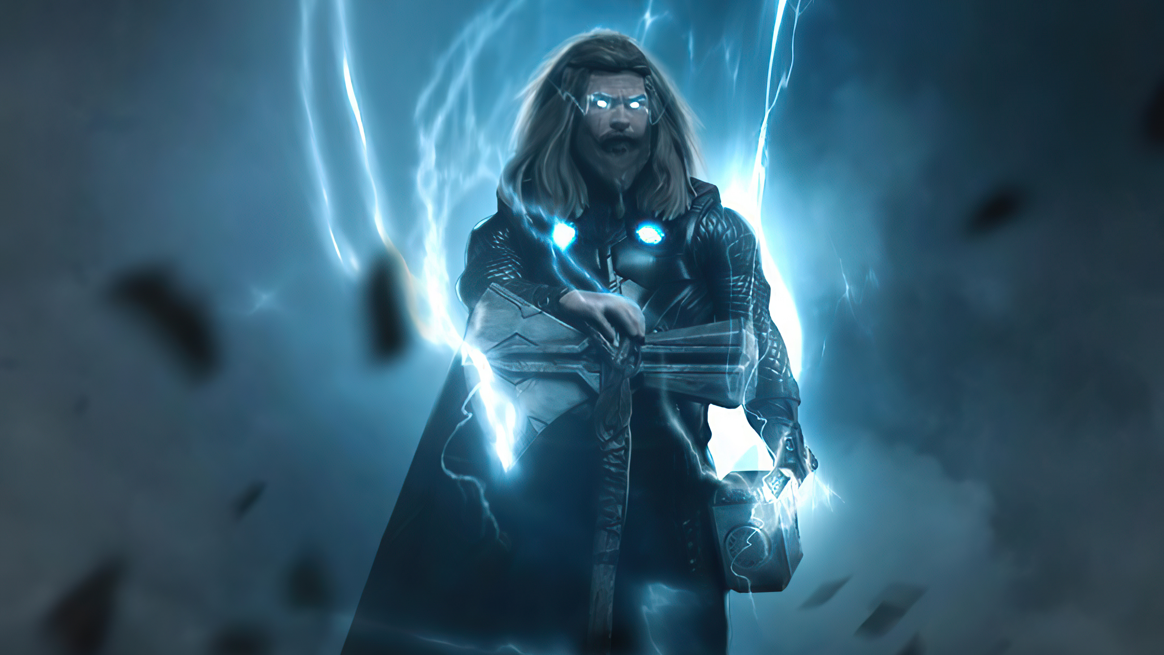 Thor from Marvel Comics with lightning HD Wallpaper