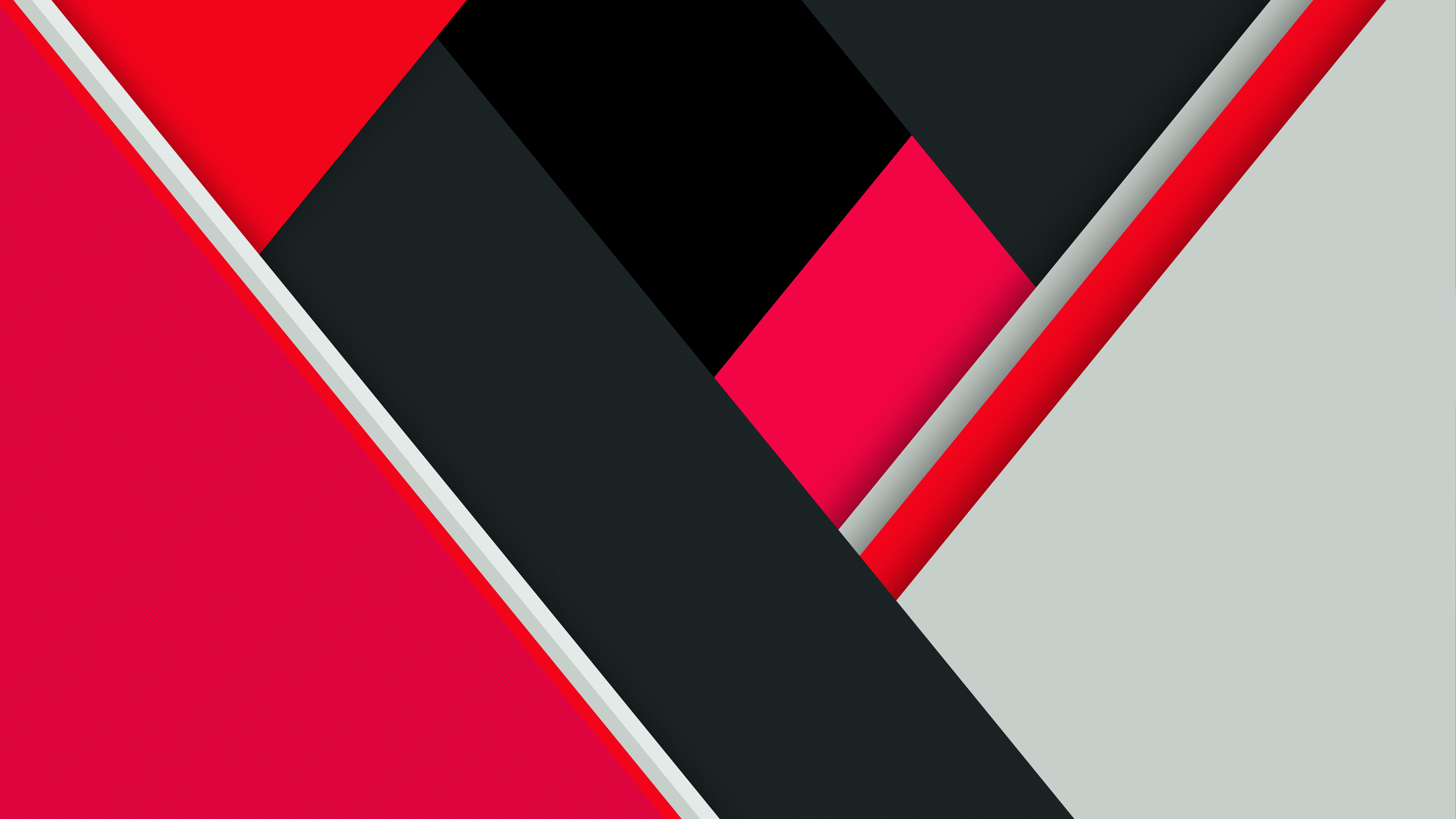Abstract geometric shapes with red, black, and gray colors HD Wallpaper