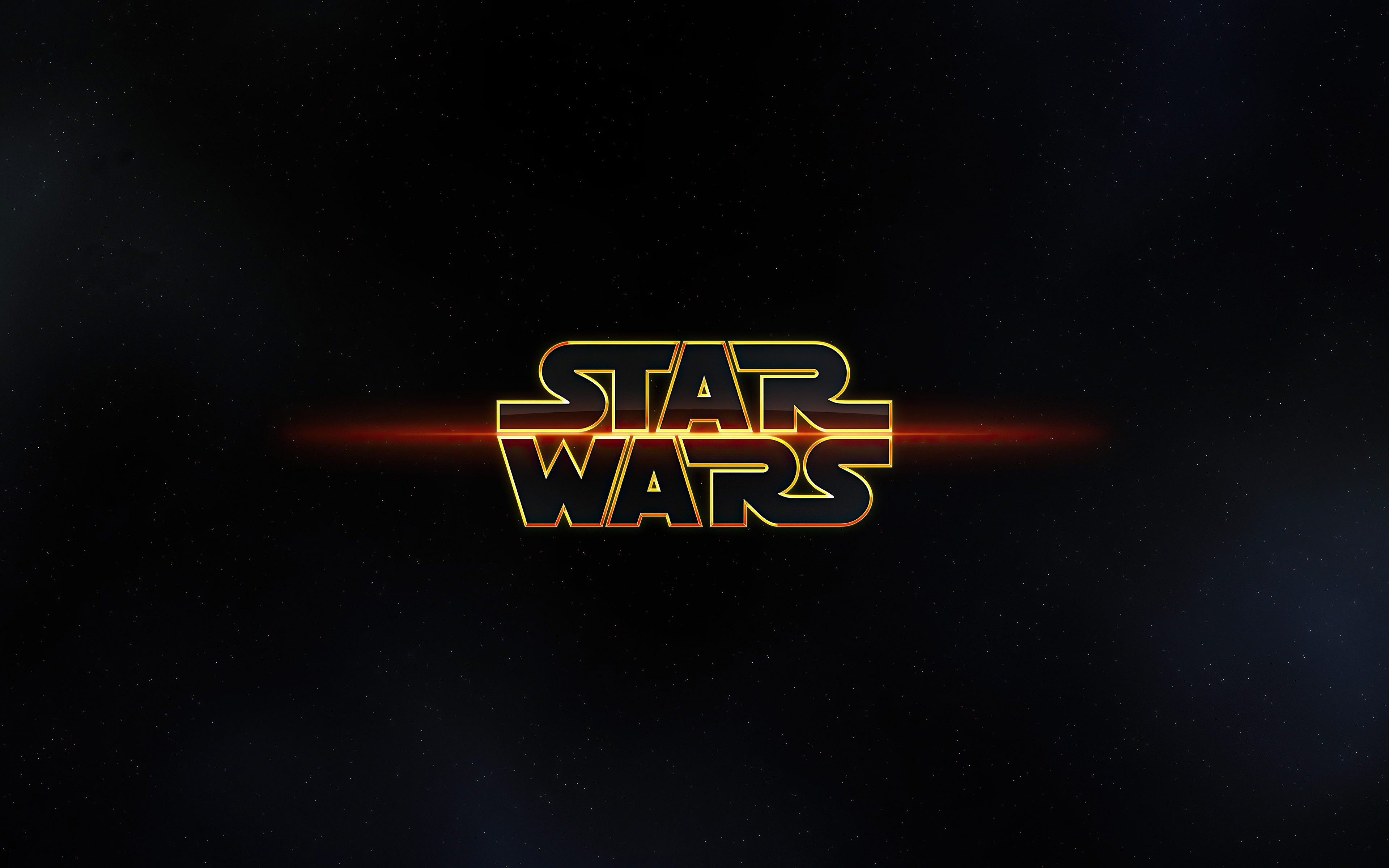 Star Wars logo 4K HD Wallpaper