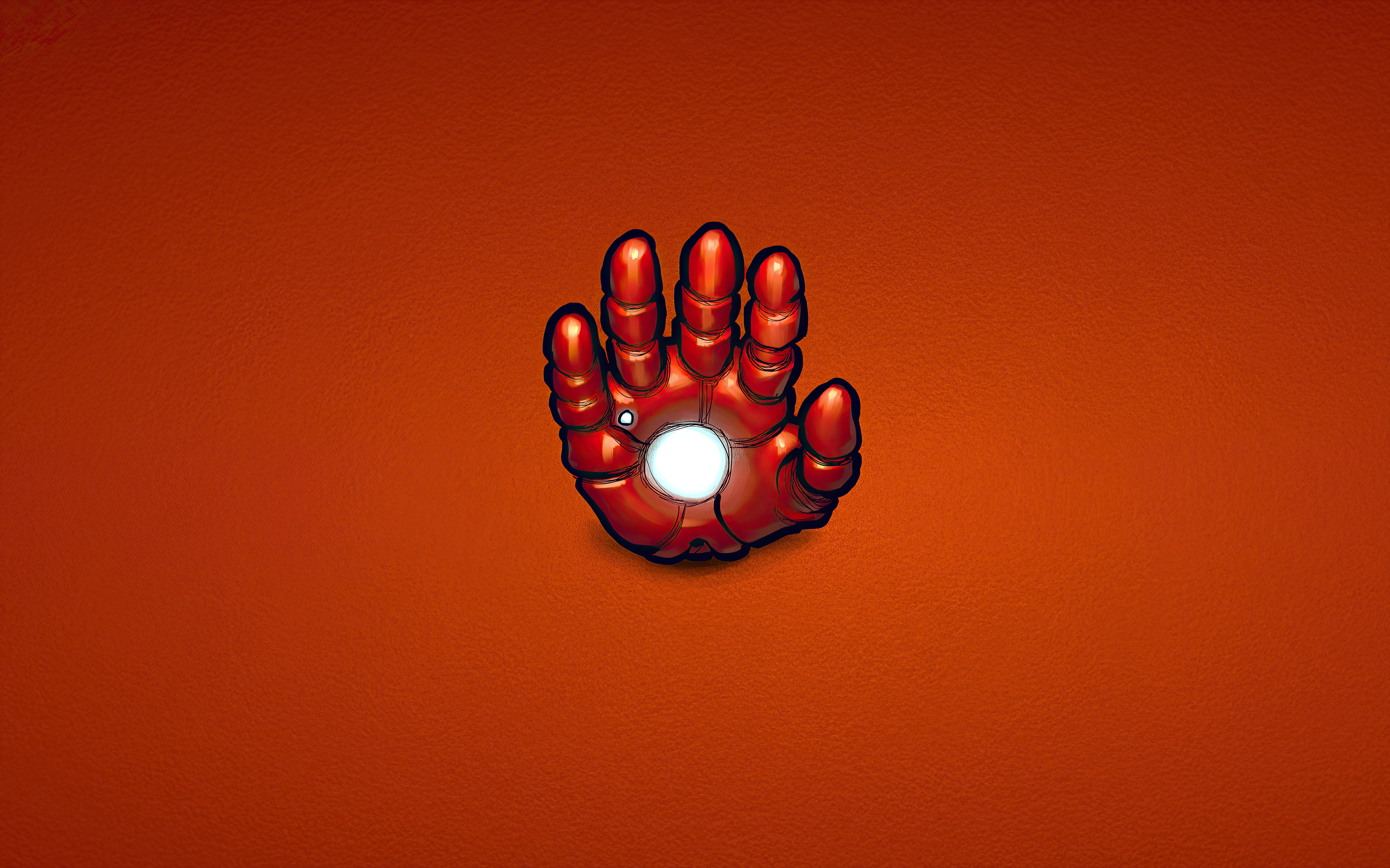 Iron Man's Arc Reactor Hand HD Wallpaper