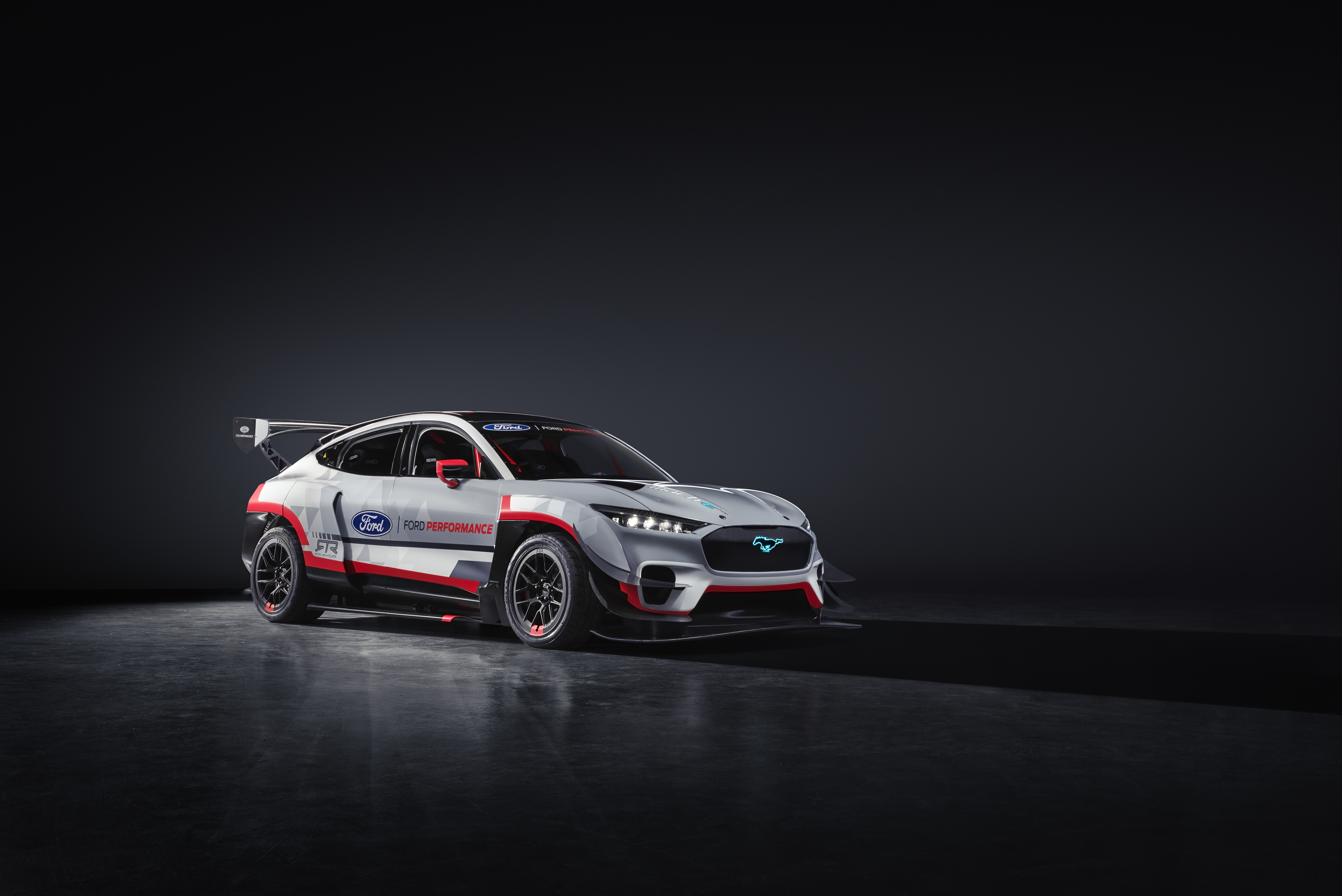 Ford Mustang Mach-E 1400 electric race car HD Wallpaper