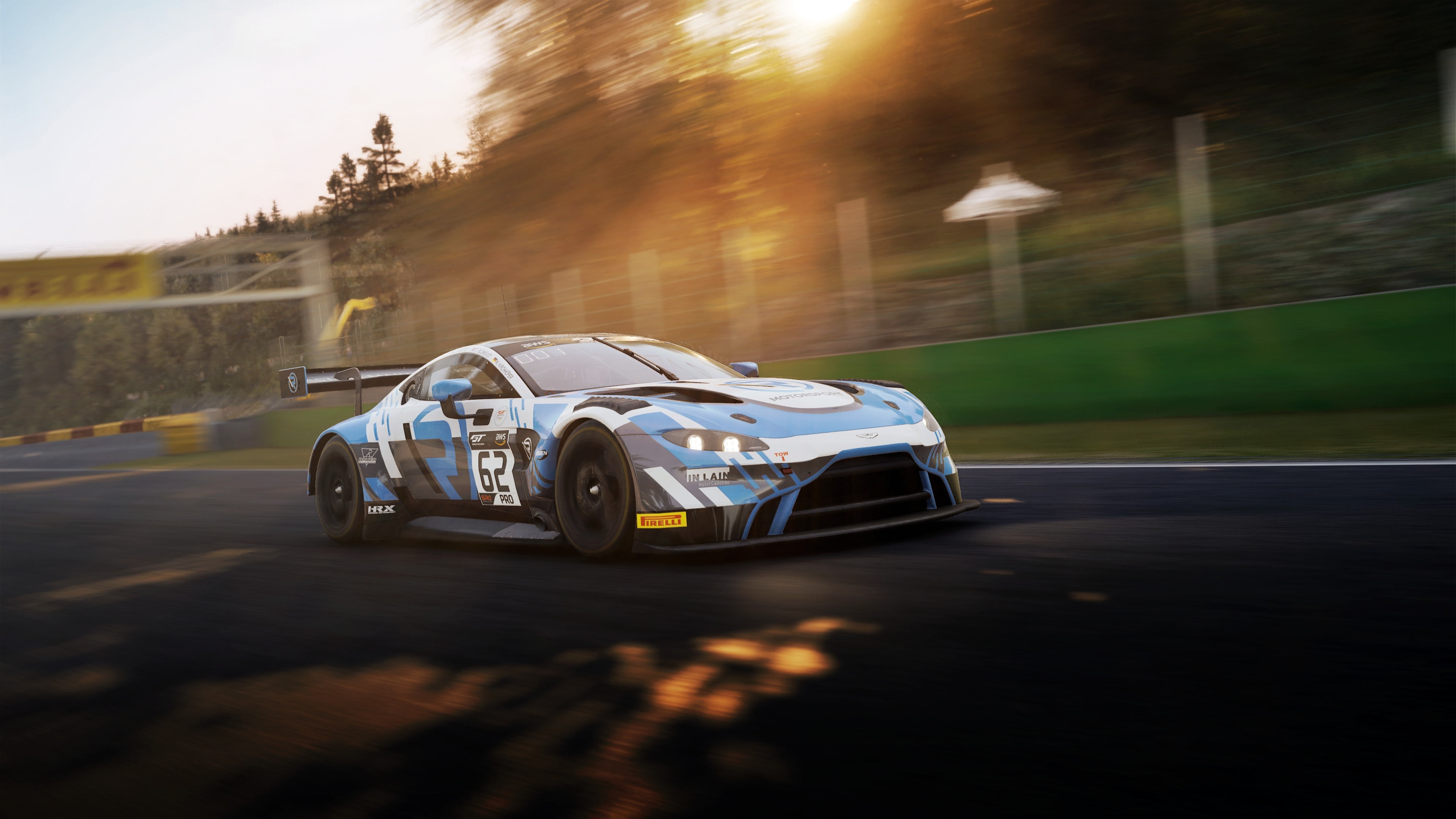 Assetto Corsa Competizione Aston Martin Vantage GT3 race car HD Wallpaper