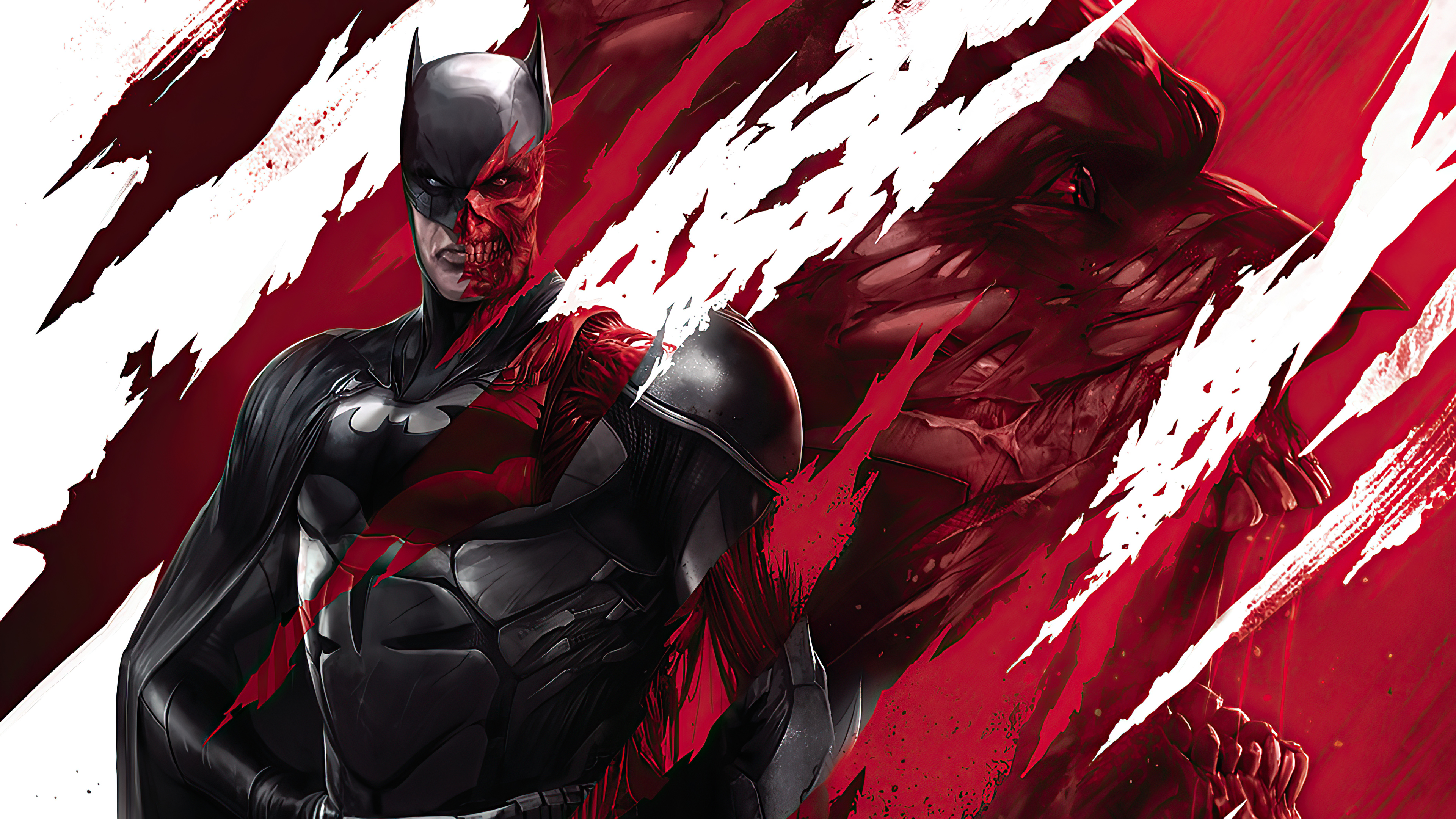 Batman Half-Dead Artwork 4K HD Wallpaper