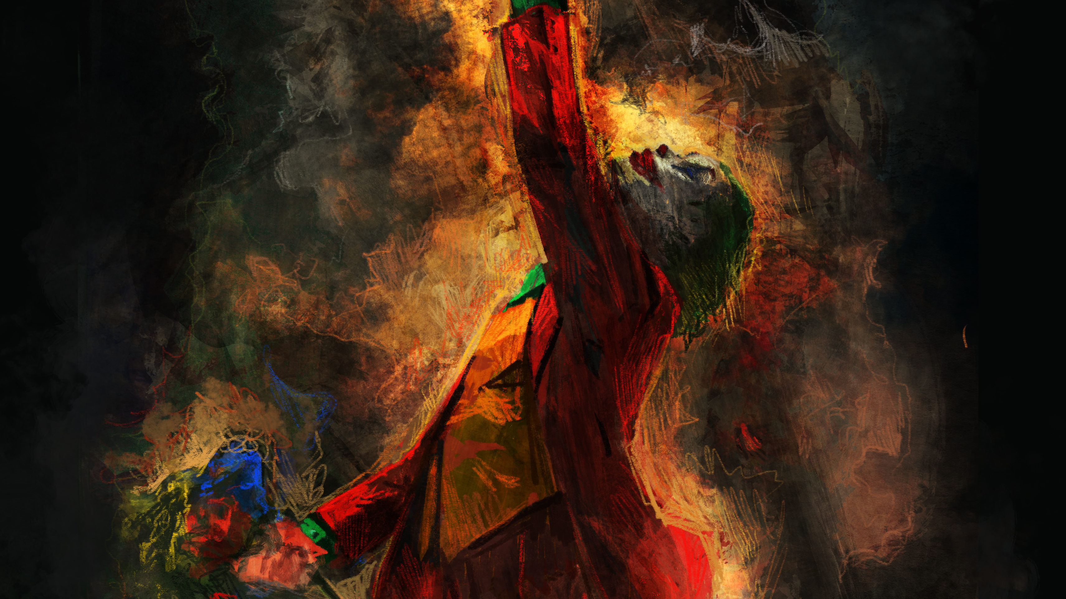 Joker artwork 4K HD Wallpaper