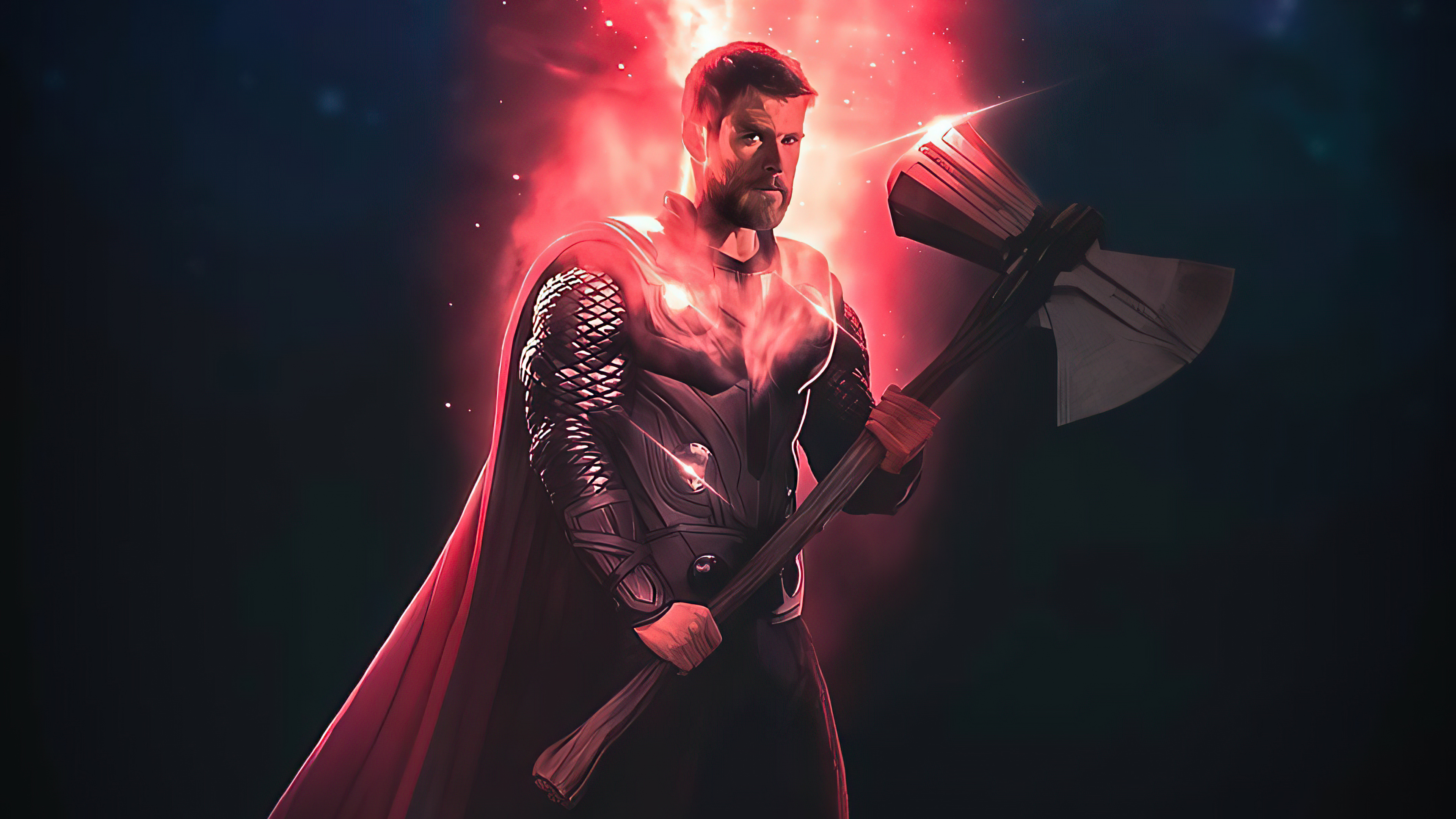 Thor from Marvel artwork 4K HD Wallpaper