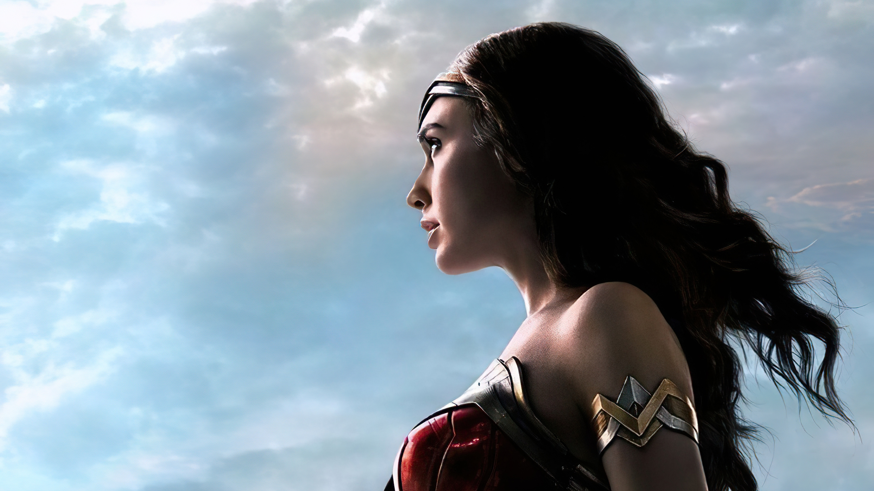 Wonder Woman looking to the sky HD Wallpaper