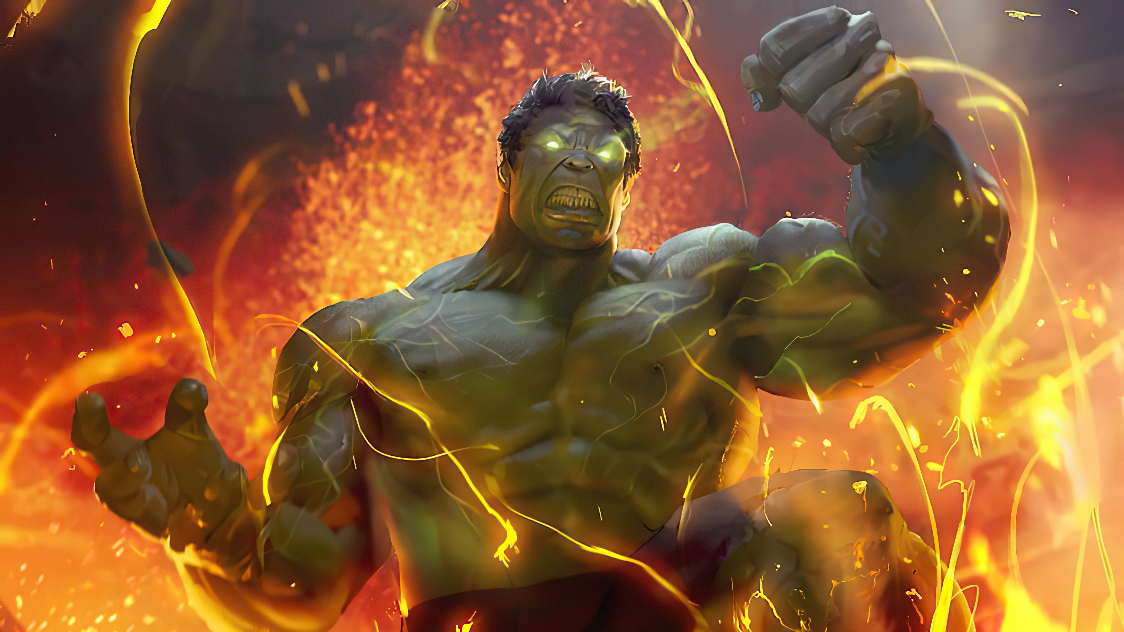 Hulk artwork 4K HD Wallpaper