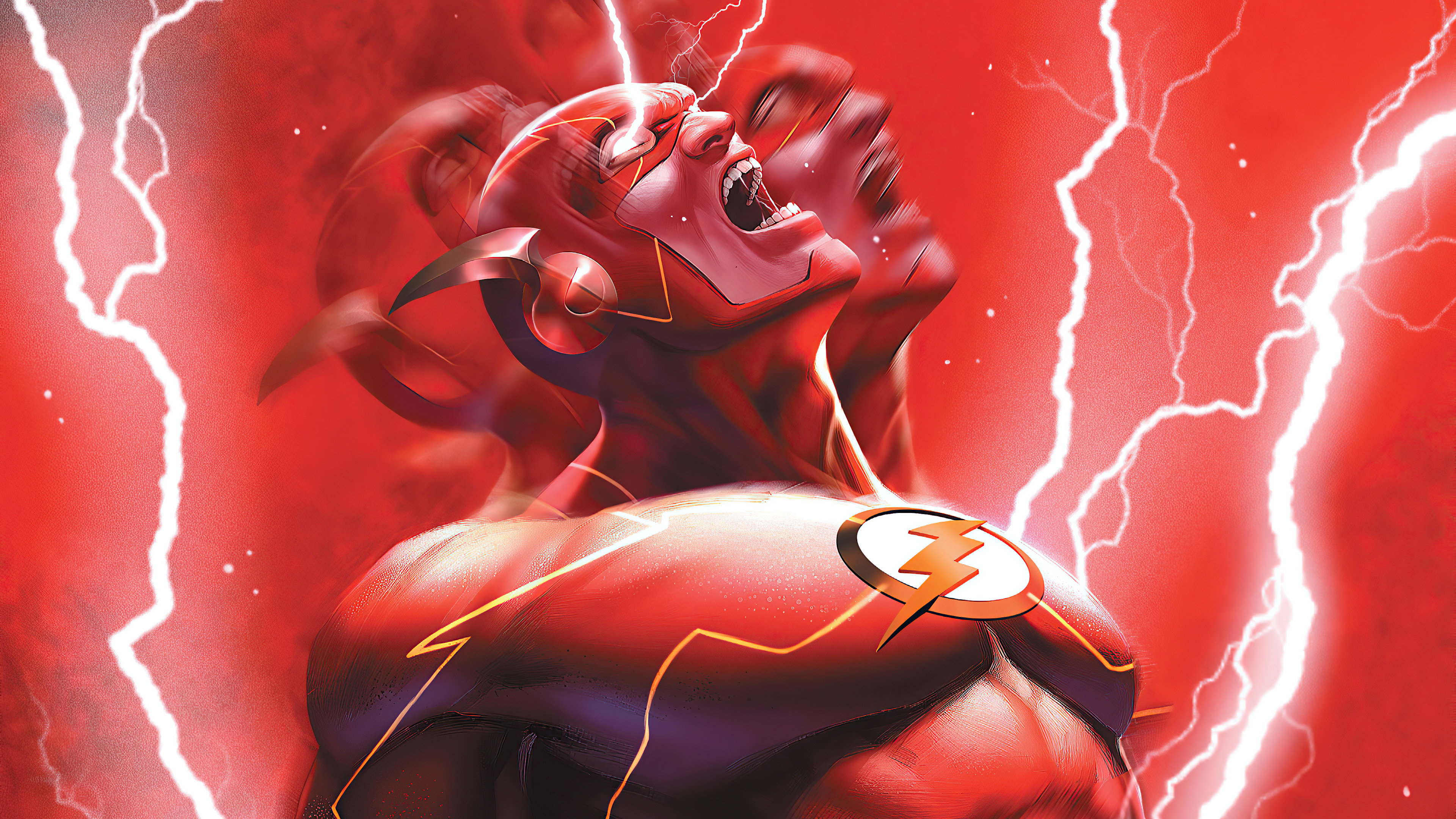 The Flash from DC Comics artwork 4K HD Wallpaper