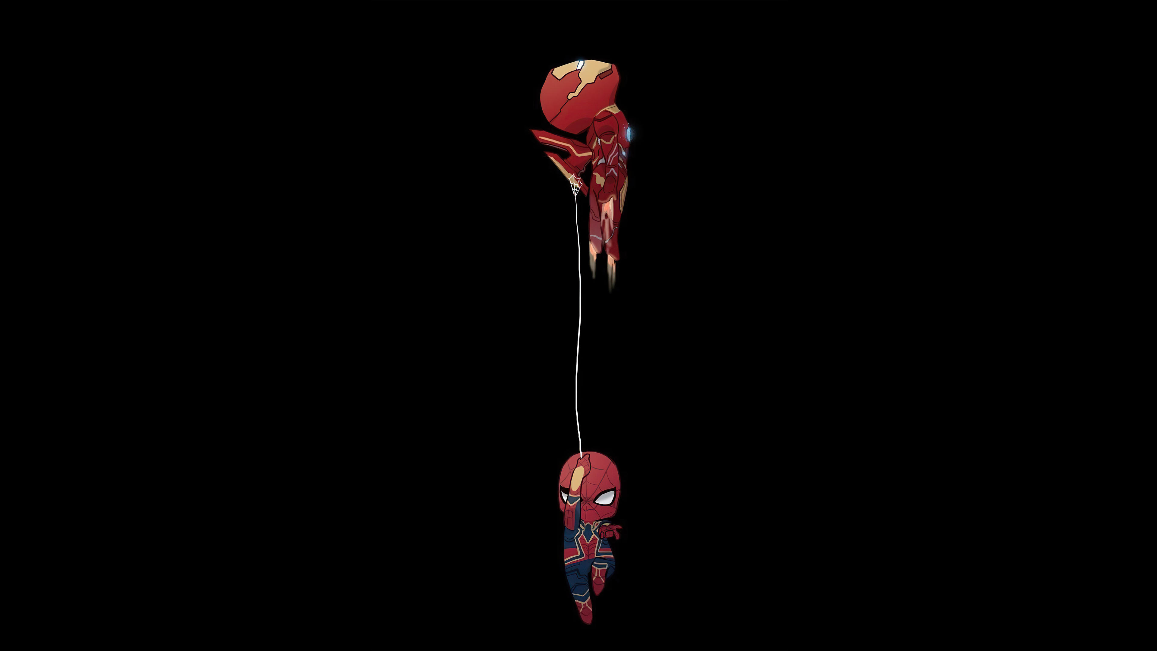Iron Man and Spider-Man artwork HD Wallpaper
