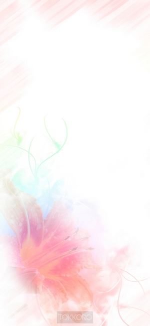 Pink flower with soft brush strokes