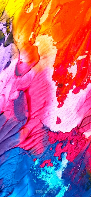 Abstract multicolor paint texture iPhone 11 Pro Max screensaver