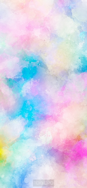 Watercolor wash drawing multicolor iPhone 11 Pro Max screensaver