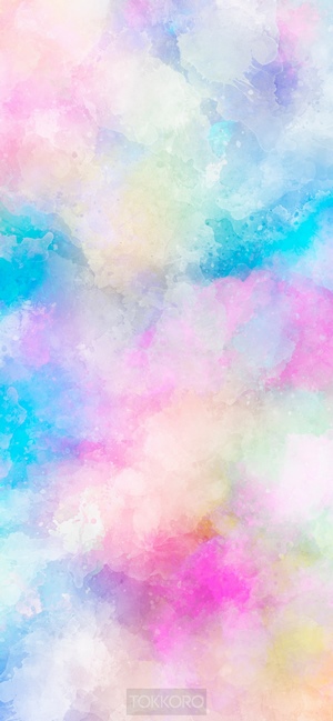 Abstract watercolor wash drawing with pastel colors