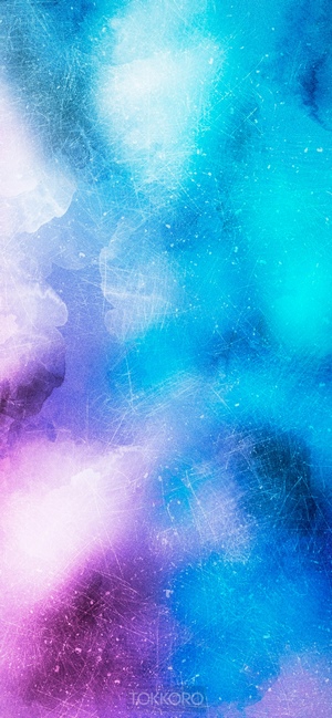 Abstract watercolor wash drawing with blue and purple hues