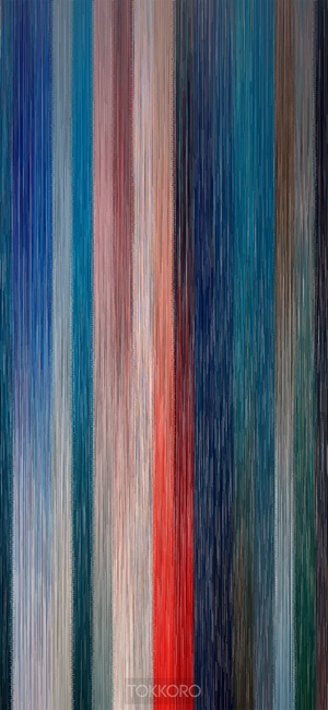 Vertical multicolor stripes abstract art