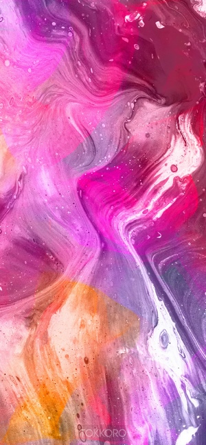 Abstract multicolor wash drawing