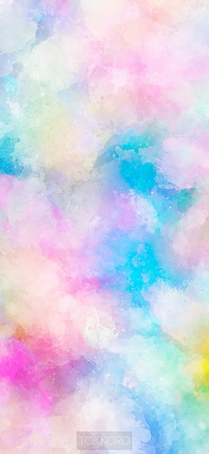 Watercolor wash drawing multicolor abstract