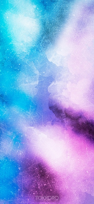 Abstract watercolor wash drawing with blue and purple hues