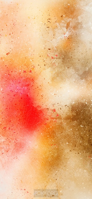 Abstract watercolor wash drawing with splatters