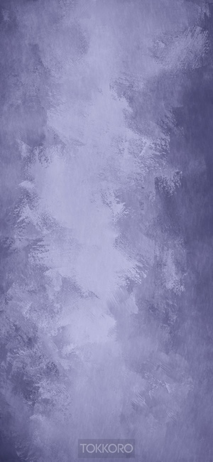 Abstract textured painting with purple and white brushstrokes