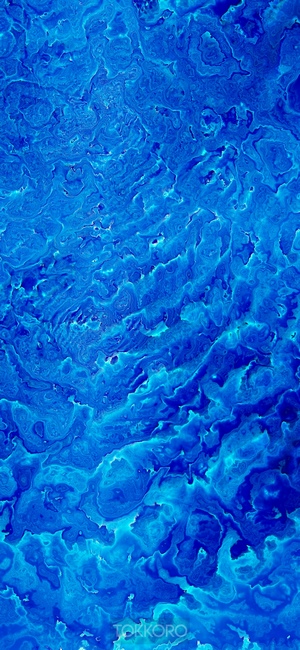 Abstract deep blue wash drawing