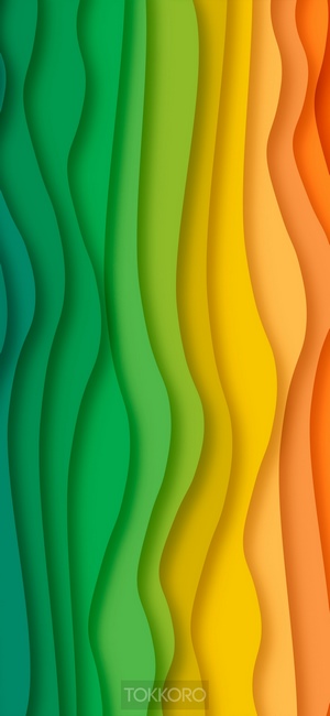 Abstract multicolor wavy layers