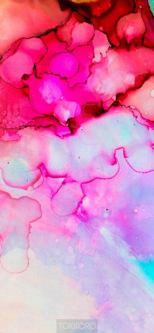 Abstract multicolor ink painting