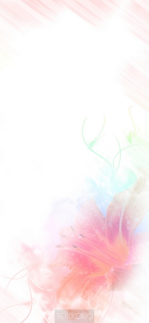 Pink flower with soft watercolor effect