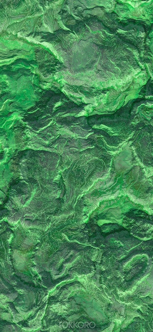 Green textured abstract landscape