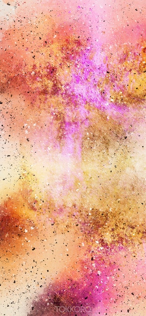 Abstract watercolor wash drawing with speckles