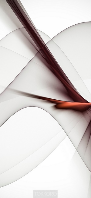 Abstract flowing lines with red and black accents