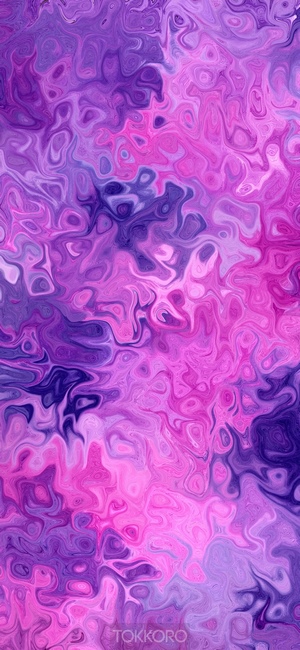 Abstract purple and pink wash drawing
