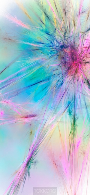Abstract multicolor fractal explosion