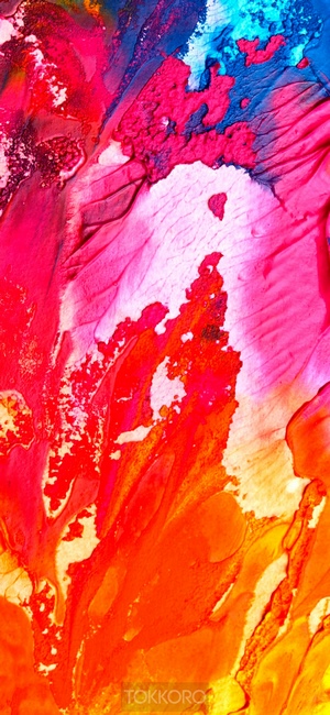 Abstract multicolor paint strokes