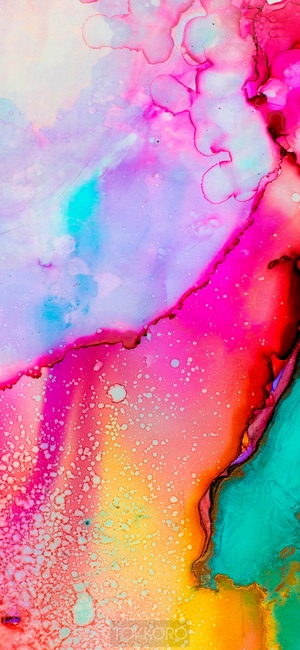 Abstract multicolor ink flow iPhone 11 Pro background