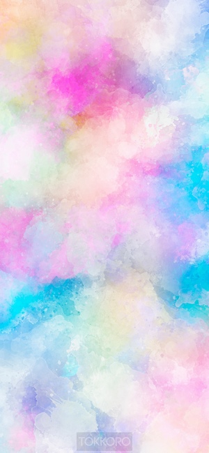 Abstract watercolor wash drawing multicolor