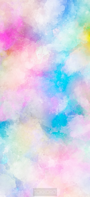 Watercolor wash drawing multicolor iPhone 11 Pro screensaver