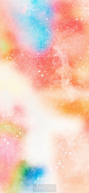 Watercolor wash drawing with multicolor abstract texture