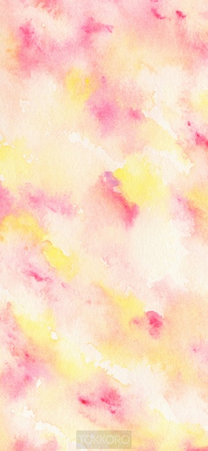 Watercolor wash drawing pink and yellow abstract