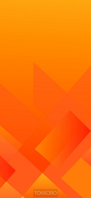 Abstract orange geometric shapes wallpaper