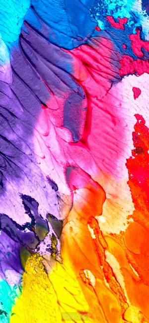 Abstract multicolor paint strokes