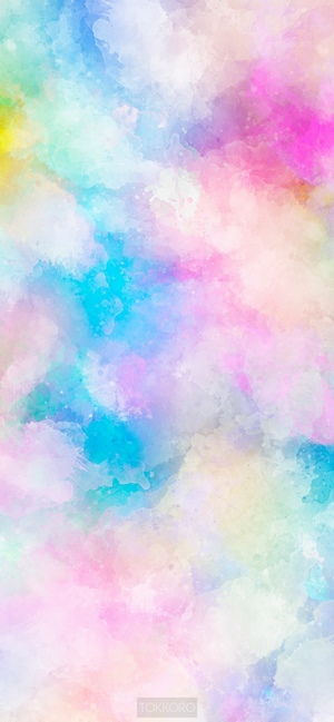 Multicolor watercolor wash drawing