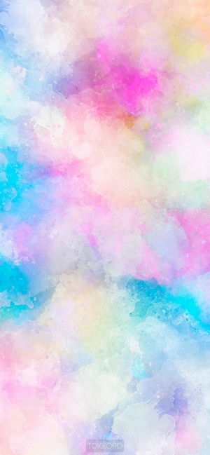 Watercolor wash drawing multicolor iPhone 11